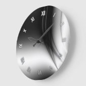 Grande Horloge Ronde Black and White Estuary Wall (Angle)