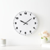 Grande Horloge Ronde Black and White Wall Clock (Maison)