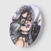 Grande Horloge Ronde Black Cat ~ Felicia Hardy (Angle)