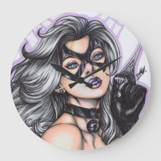 Grande Horloge Ronde Black Cat ~ Felicia Hardy