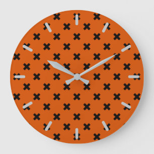Grande Horloge Ronde Black cross stitches