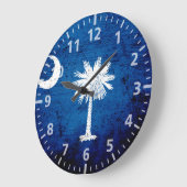 Grande Horloge Ronde Black Grunge (Angle)