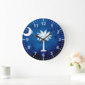 Grande Horloge Ronde Black Grunge (Maison)