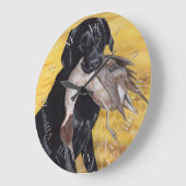 Grande Horloge Ronde Black Labrador (Angle)