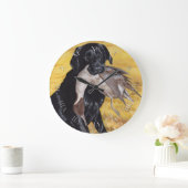 Grande Horloge Ronde Black Labrador (Maison)