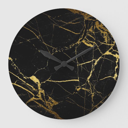 Grande Horloge Ronde Black Marble (Recto)