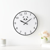 Grande Horloge Ronde Black Panda | Wall Clock (Maison)