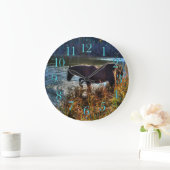 Grande Horloge Ronde Black Percheron Stallion (Maison)