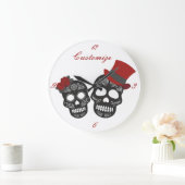 Grande Horloge Ronde Black skulls Duo Thunder_Cove (Maison)