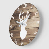 Grande Horloge Ronde blanc de silhoum wall clock (Angle)