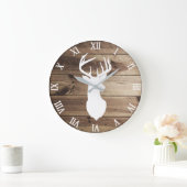 Grande Horloge Ronde blanc de silhoum wall clock (Maison)