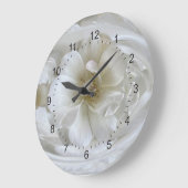 Grande Horloge Ronde Blanc ivoire (Angle)