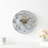 Grande Horloge Ronde Blanc ivoire (Maison)