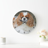 Grande Horloge Ronde Blenheim Cavalier King Charles Spaniel Chien (Maison)