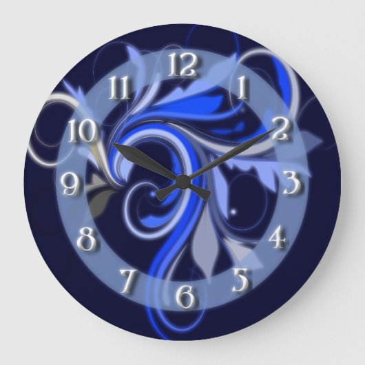 Grande Horloge Ronde Bleu (Recto)