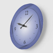 Grande Horloge Ronde Bleu avec Centre bleu clair> Horaires de cuisine (Angle)