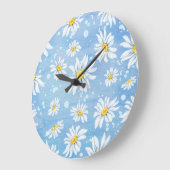 Grande Horloge Ronde Bleu blanc (Angle)