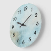 Grande Horloge Ronde Bleu céleste (Angle)