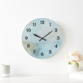 Grande Horloge Ronde Bleu céleste (Maison)