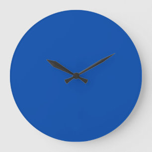 Grande Horloge Ronde Bleu Cobalt Uni