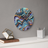 Bleu foncé Améthyste violet Turquoise Motif en mar