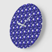 Grande Horloge Ronde Bleu profond (Angle)