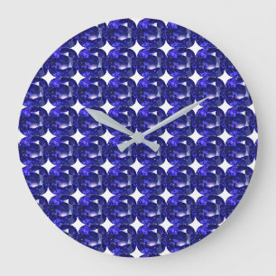 Grande Horloge Ronde Bleu profond
