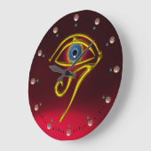 Grande Horloge Ronde BLEU TALISMAN, Rubis rouge (Angle)