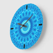 Grande Horloge Ronde "Bleu vif" (Angle)