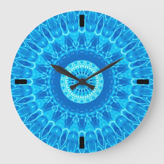Grande Horloge Ronde "Bleu vif" (Recto)