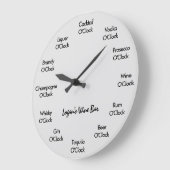 Grande Horloge Ronde Bloc du bar Funny Novelty  (Angle)