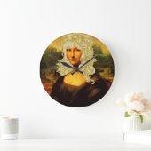 Grande Horloge Ronde Blonde Mona Lisa (Maison)