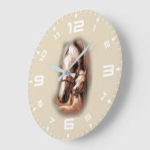 Grande Horloge Ronde Blondes de l'Ouest (Angle)