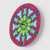 Grande Horloge Ronde Bloom Kaleidoscope (Angle)