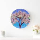 Grande Horloge Ronde Blossom Tree (Maison)