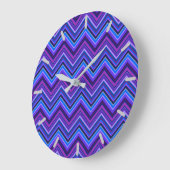 Grande Horloge Ronde Blue and purple zigzag (Angle)