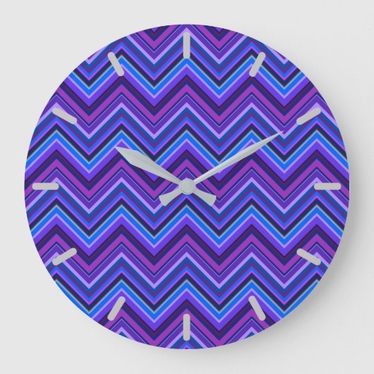 Grande Horloge Ronde Blue and purple zigzag (Recto)