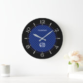Grande Horloge Ronde Blue Carbon Fiber (Maison)