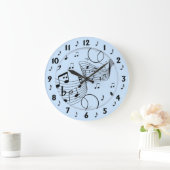 Grande Horloge Ronde Blue de Trendy Music (Maison)