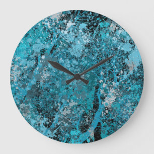 Grande Horloge Ronde Blue Forest Large Clock