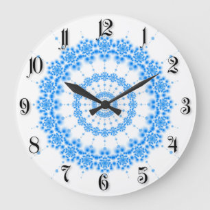 Grande Horloge Ronde Blue fractal