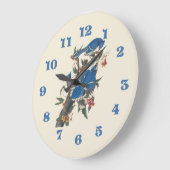 Grande Horloge Ronde Blue Jays Par John James Audubon (Angle)