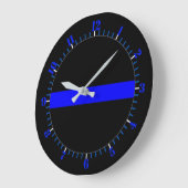 Grande Horloge Ronde Blue Line Symbollic (Angle)