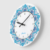 Grande Horloge Ronde Blue Overtones 2 (Angle)