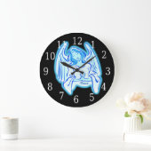 Grande Horloge Ronde Blue Peace Angel Round (Maison)