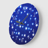 Grande Horloge Ronde Blue Stargazer (Angle)
