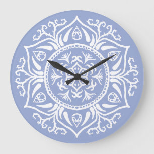 Grande Horloge Ronde Blueberry Mandala