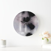 Grande Horloge Ronde Blush Orbit Abstract (Maison)