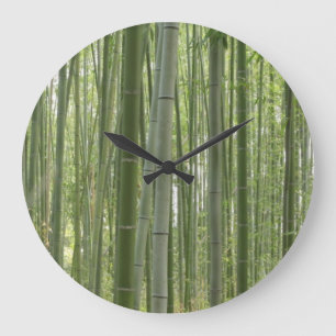 Grande Horloge Ronde Bois en bambou