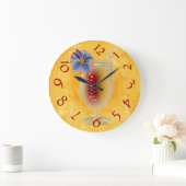 Grande Horloge Ronde Boisson tropicale (Maison)
